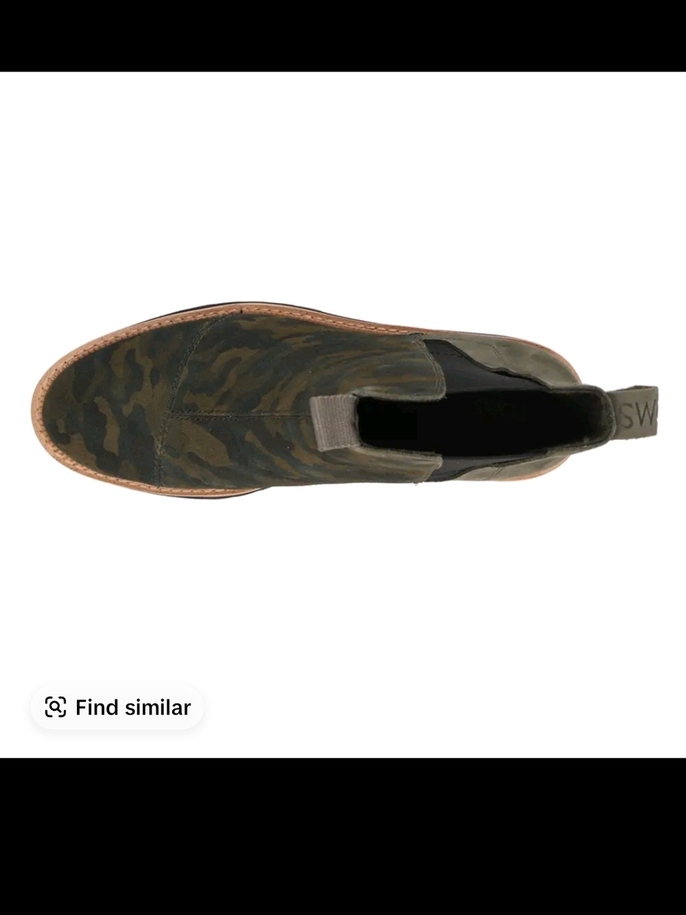 Toms Olive Camo Chelsea Lug Boot Brand New In Box - Picture 4 of 6